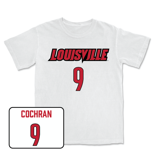 Women's Soccer Player White Comfort Colors Tee  - Molly Cochran