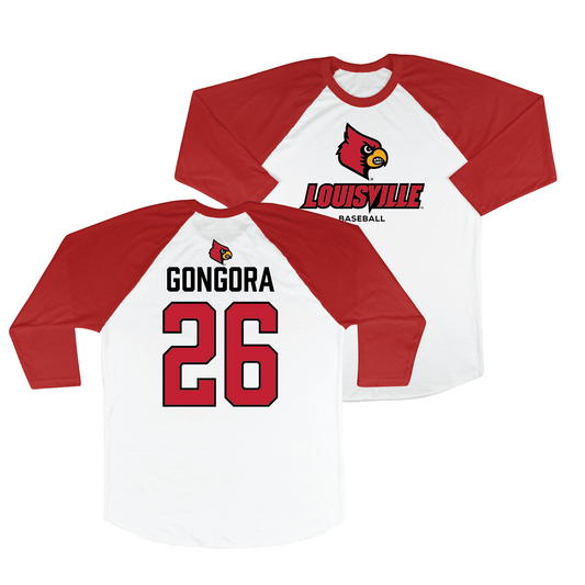 Louisville Baseball 3/4 Sleeve Raglan Tee - Sebastian Gongora | #26