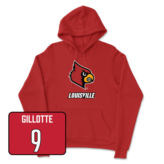 Red Football Louie Hoodie Youth Small / Ashton Gillotte | #9