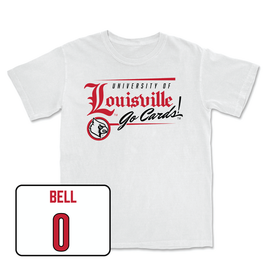 White Football Headline Comfort Colors Tee Youth Small / Chris Bell | #0