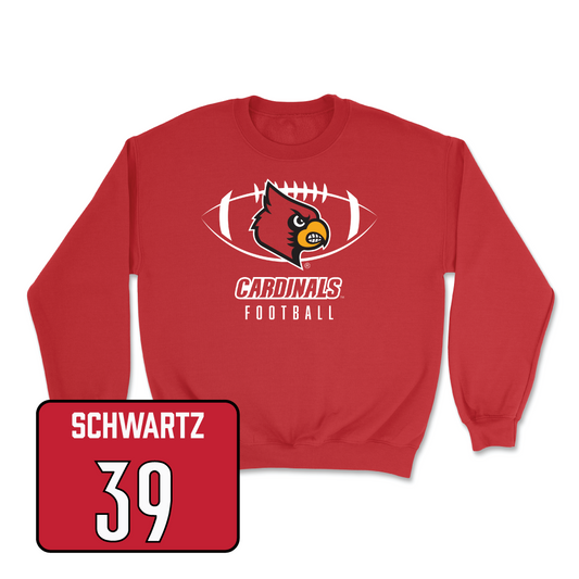 Red Football Gridiron Crew Youth Small / Carter Schwartz | #39
