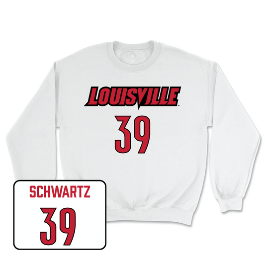 White Football Player Crew Youth Small / Carter Schwartz | #39