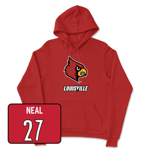 Red Football Louie Hoodie Youth Small / Devin Neal | #27