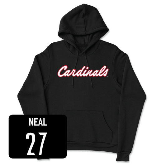Black Football Script Hoodie Youth Small / Devin Neal | #27