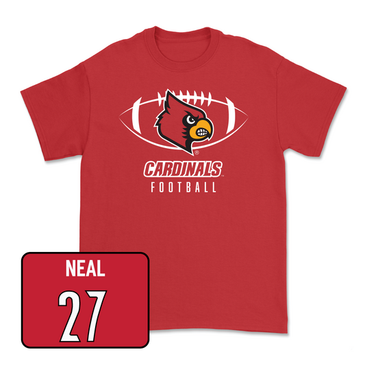 Red Football Gridiron Tee Youth Small / Devin Neal | #27