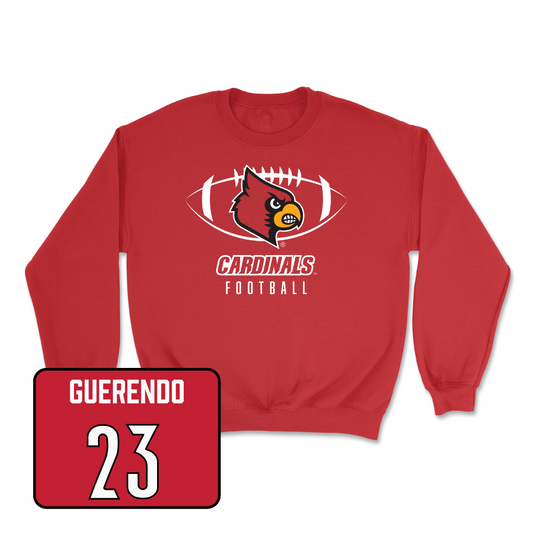 Red Football Gridiron Crew Youth Small / Isaac Guerendo | #23