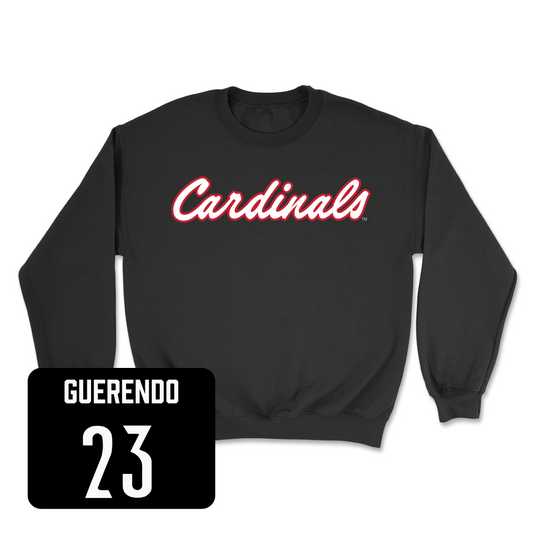 Black Football Script Crew Youth Small / Isaac Guerendo | #23