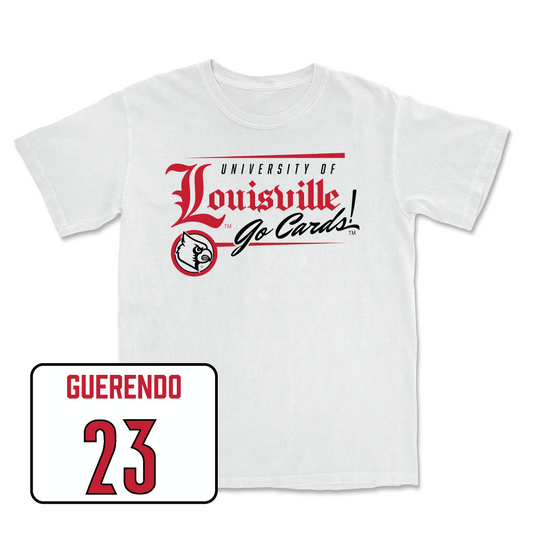 White Football Headline Comfort Colors Tee Youth Small / Isaac Guerendo | #23