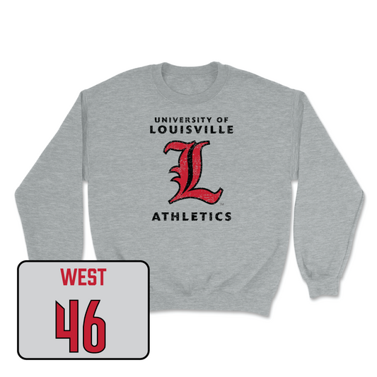 Sport Grey Baseball Vintage Crew Youth Small / Justin West | #46