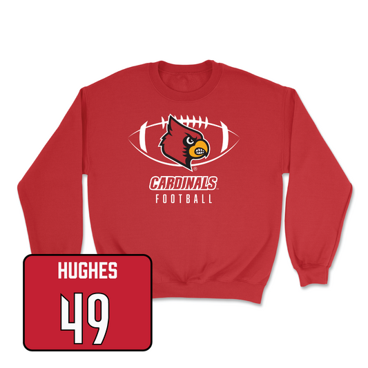 Red Football Gridiron Crew Youth Small / Kristopher Hughes | #49