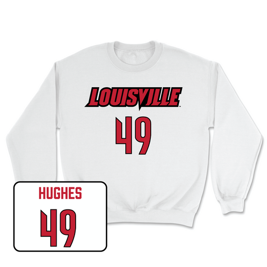 White Football Player Crew Youth Small / Kristopher Hughes | #49