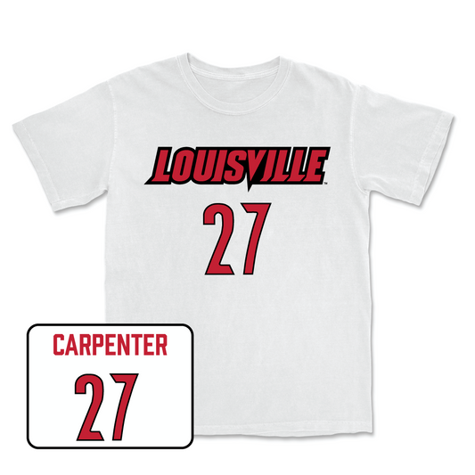 White Field Hockey Player Comfort Colors Tee Youth Small / Luciana Carpenter | #27