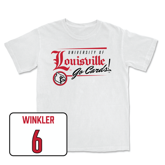 White Softball Headline Comfort Colors Tee Youth Small / Madison Winkler | #6