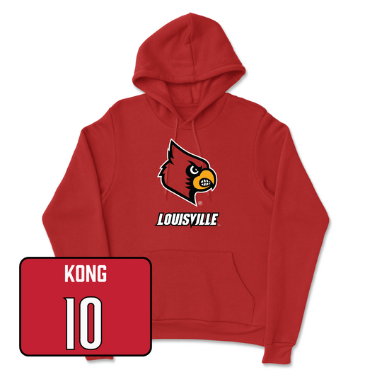 Red Women's Volleyball Louie Hoodie Youth Small / Phekran Kong | #10