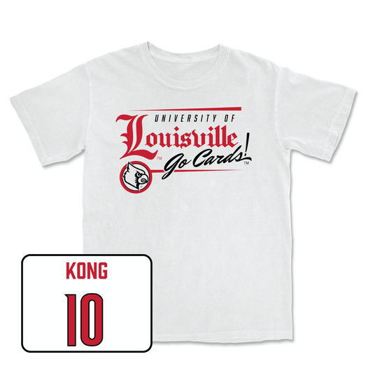 White Women's Volleyball Headline Comfort Colors Tee Youth Small / Phekran Kong | #10