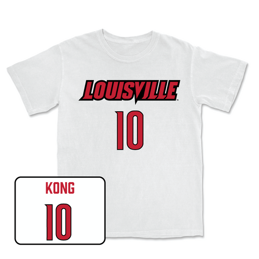 White Women's Volleyball Player Comfort Colors Tee Youth Small / Phekran Kong | #10