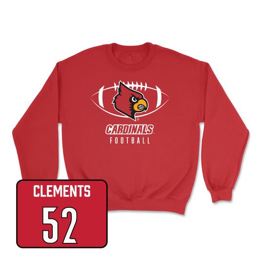 Red Football Gridiron Crew Youth Small / Saadiq Clements | #52