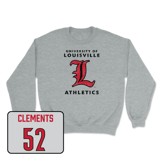 Sport Grey Football Vintage Crew Youth Small / Saadiq Clements | #52