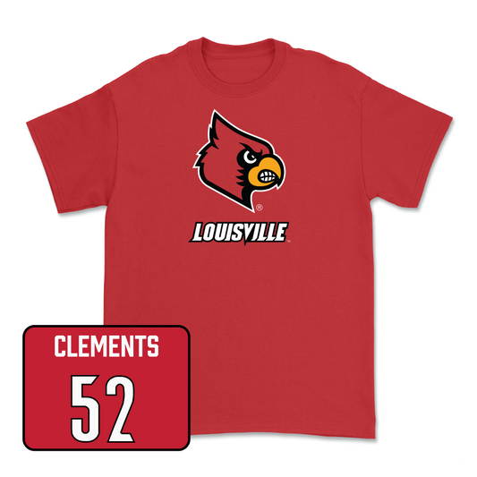 Red Football Louie Tee Youth Small / Saadiq Clements | #52