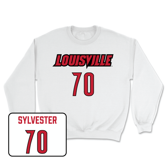 White Football Player Crew Youth Small / Trevonte Sylvester | #70