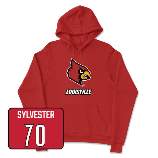 Red Football Louie Hoodie Youth Small / Trevonte Sylvester | #70