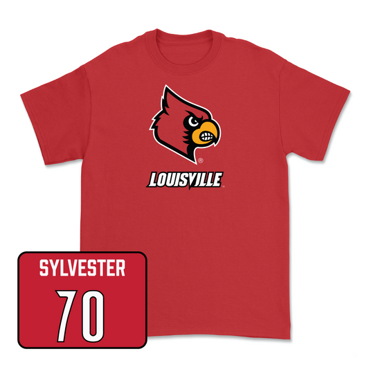 Red Football Louie Tee Youth Small / Trevonte Sylvester | #70