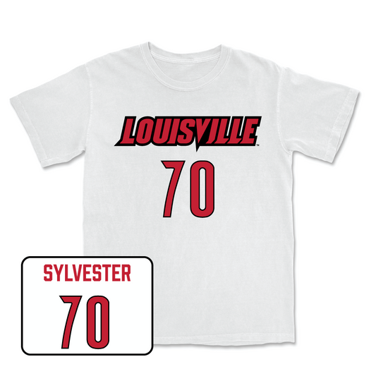 White Football Player Comfort Colors Tee Youth Small / Trevonte Sylvester | #70
