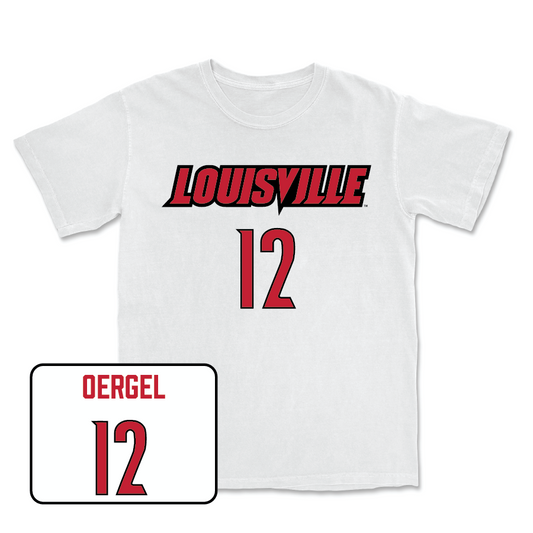 Women's Soccer Player White Comfort Colors Tee  - Avery Oergel