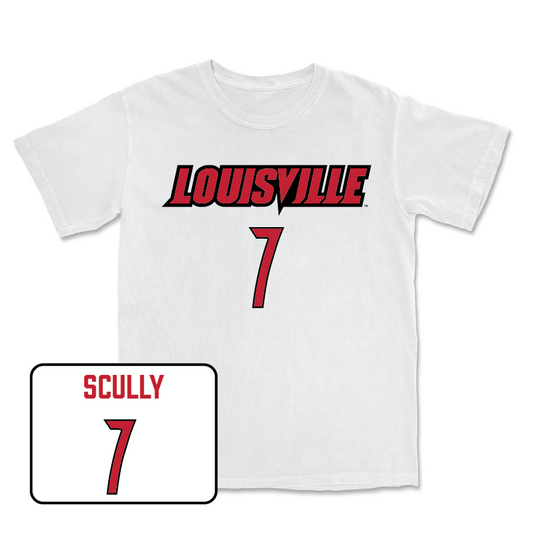 Women's Lacrosse Player White Comfort Colors Tee - Abby Scully