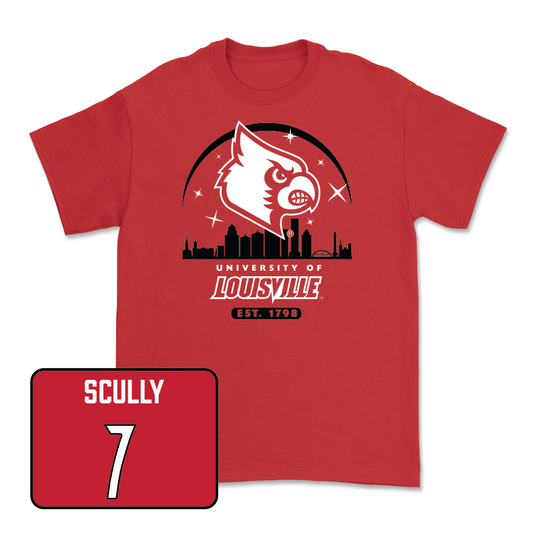 Red Women's Lacrosse Skyline Tee - Abby Scully