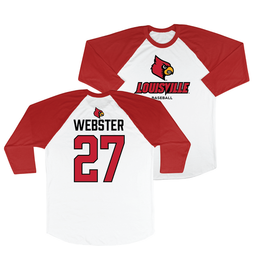 Louisville Baseball 3/4 Sleeve Raglan Tee - Evan Webster | #27