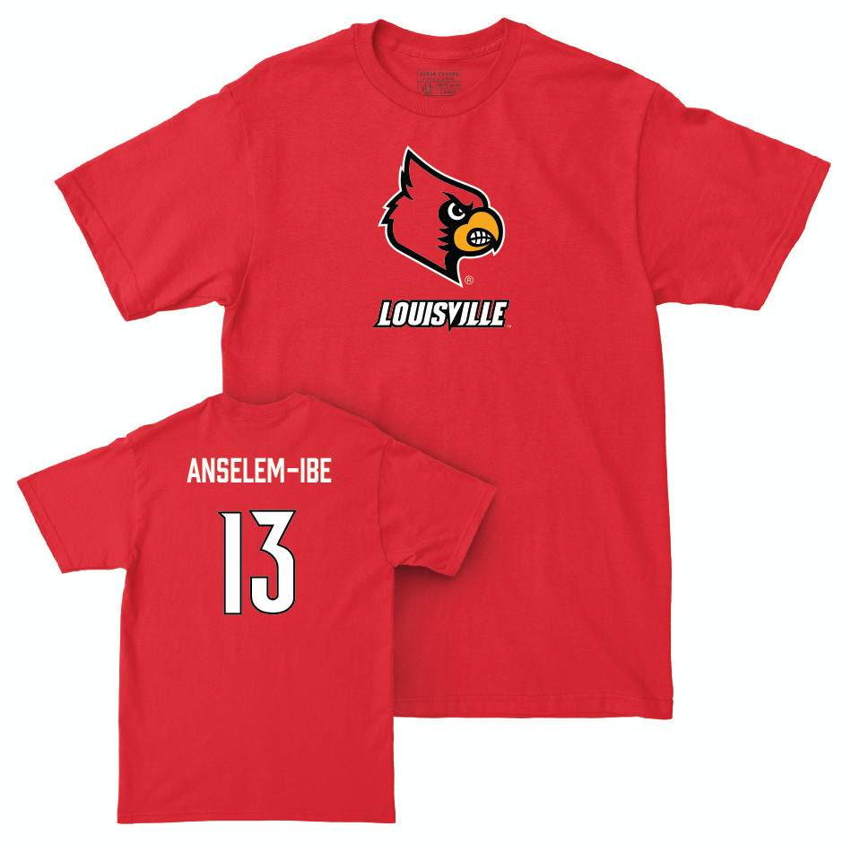 Red Men's Basketball Louie Tee   - Frank Anselem-Ibe