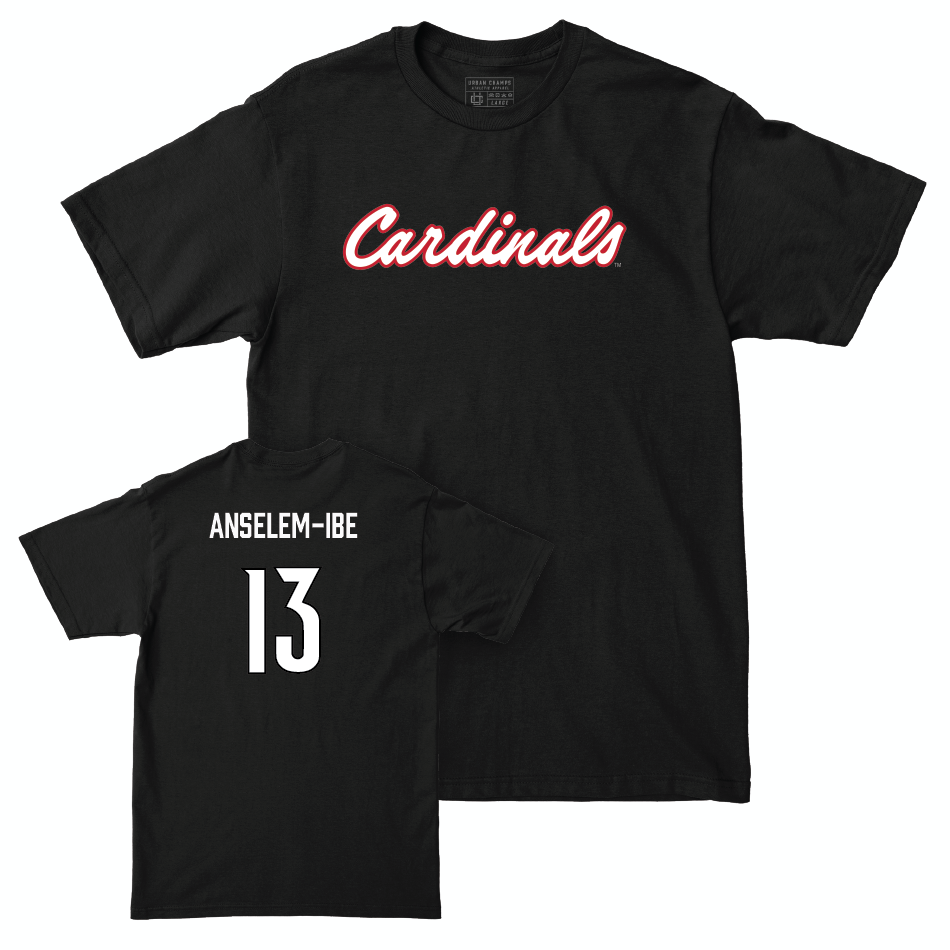 Men's Basketball Black Script Tee   - Frank Anselem-Ibe