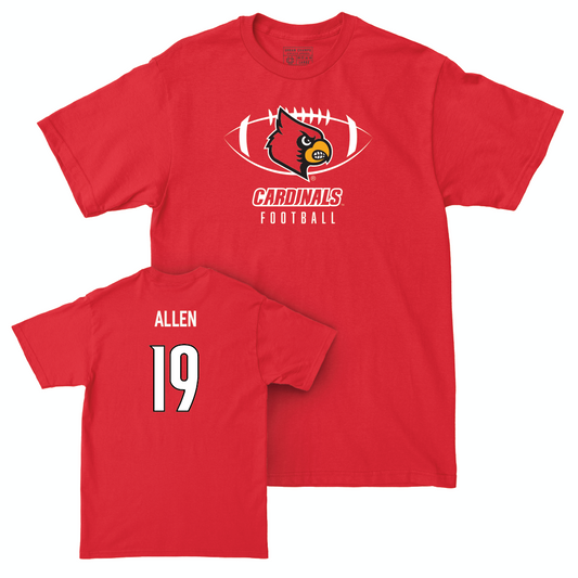 Red Football Gridiron Tee    - Drew Allen