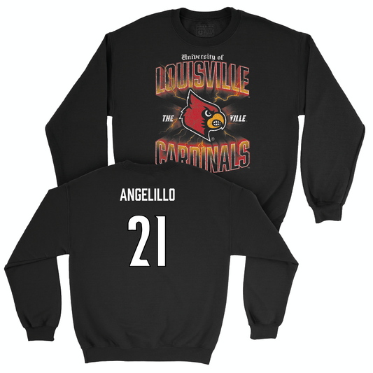 Women's Soccer Black Streetwear Crew  - Gianna Angelillo