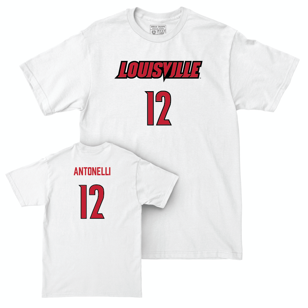 Men's Basketball Player White Comfort Colors Tee   - Patrick Antonelli