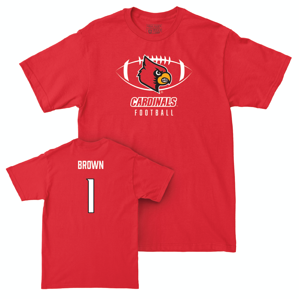 Red Football Gridiron Tee    - Isaac Brown