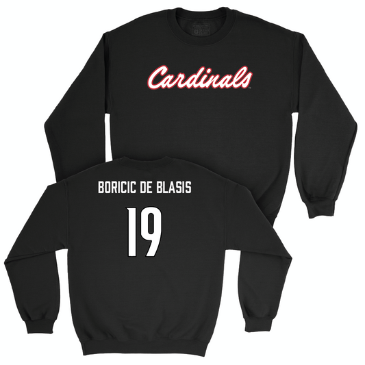 Men's Soccer Black Script Crew  - Noah Boricic De Blasis