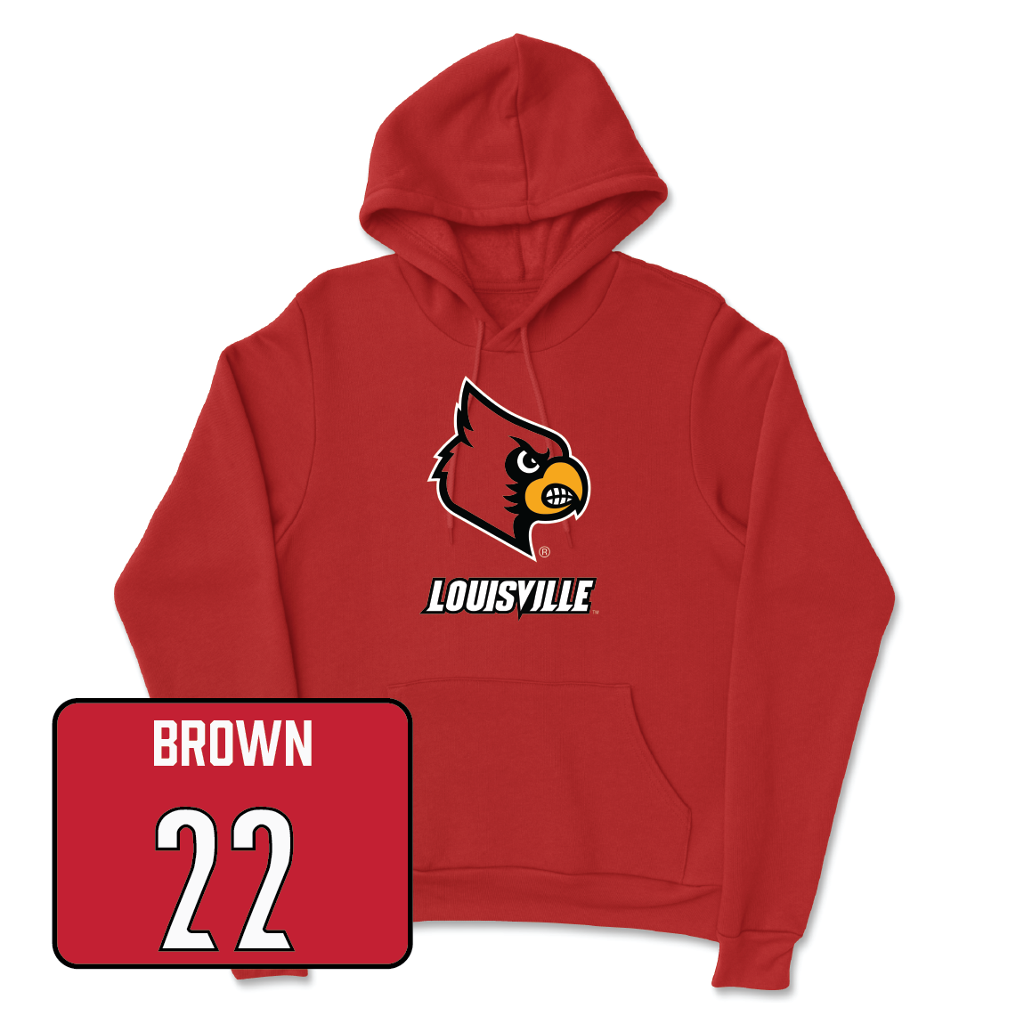 Red Football Louie Hoodie - Keyjuan Brown