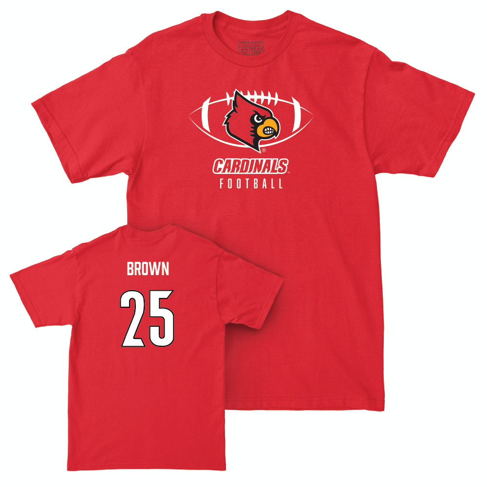 Red Football Gridiron Tee    - Isaac Brown