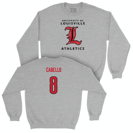 Sport Grey Women's Volleyball Vintage Crew  - Nayelis Cabello