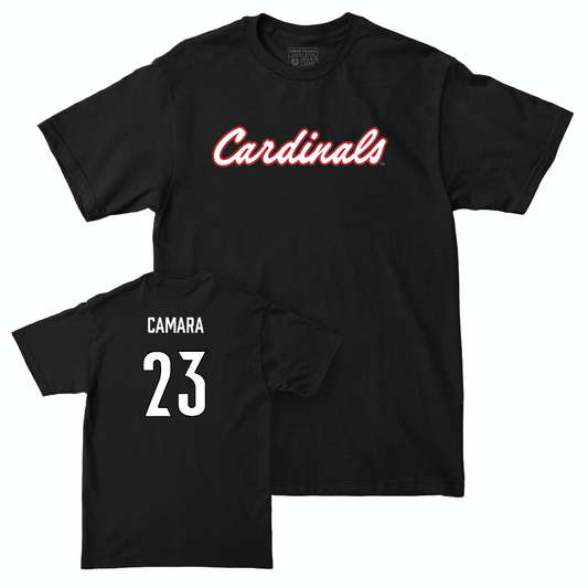 Men's Soccer Black Script Tee  - Bilal Camara