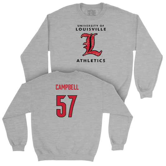 Sport Grey Football Vintage Crew    - MJ Campbell