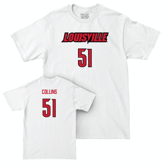 Football Player White Comfort Colors Tee    - Austin Collins