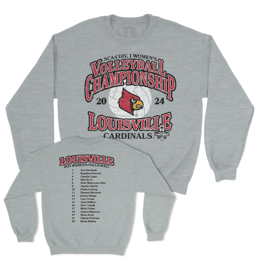 Louisville Women's Volleyball 2024 Championship Weekend Sport Grey Crew