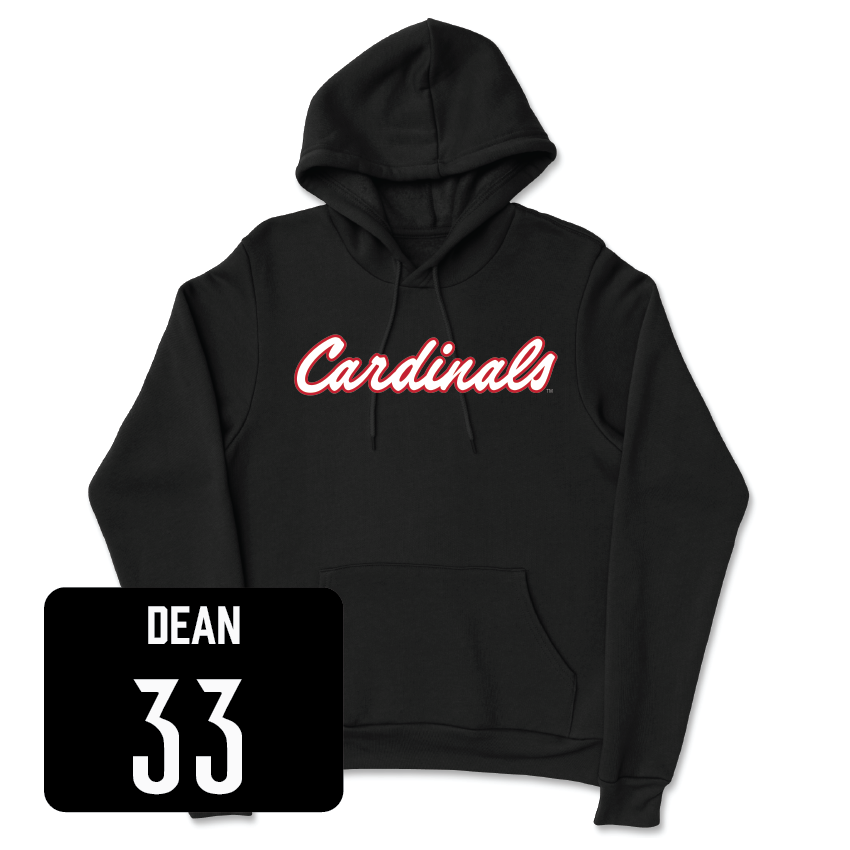 Baseball Black Script Hoodie - Mitchell Dean