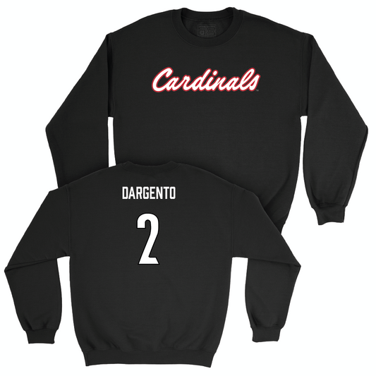 Men's Soccer Black Script Crew  - Gaetano Dargento