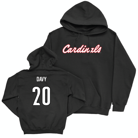 Women's Soccer Black Script Hoodie  - Fina Davy