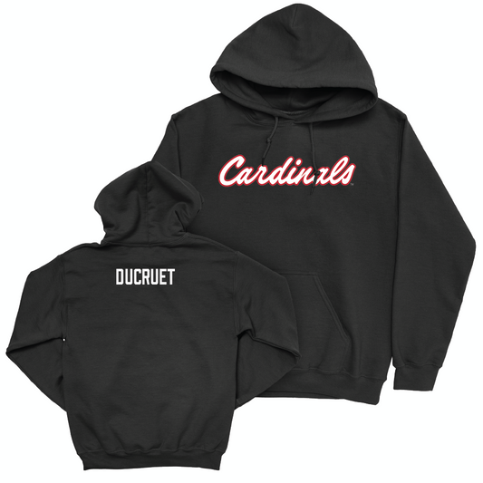 Men's Tennis Black Script Hoodie  - Adrien Ducruet