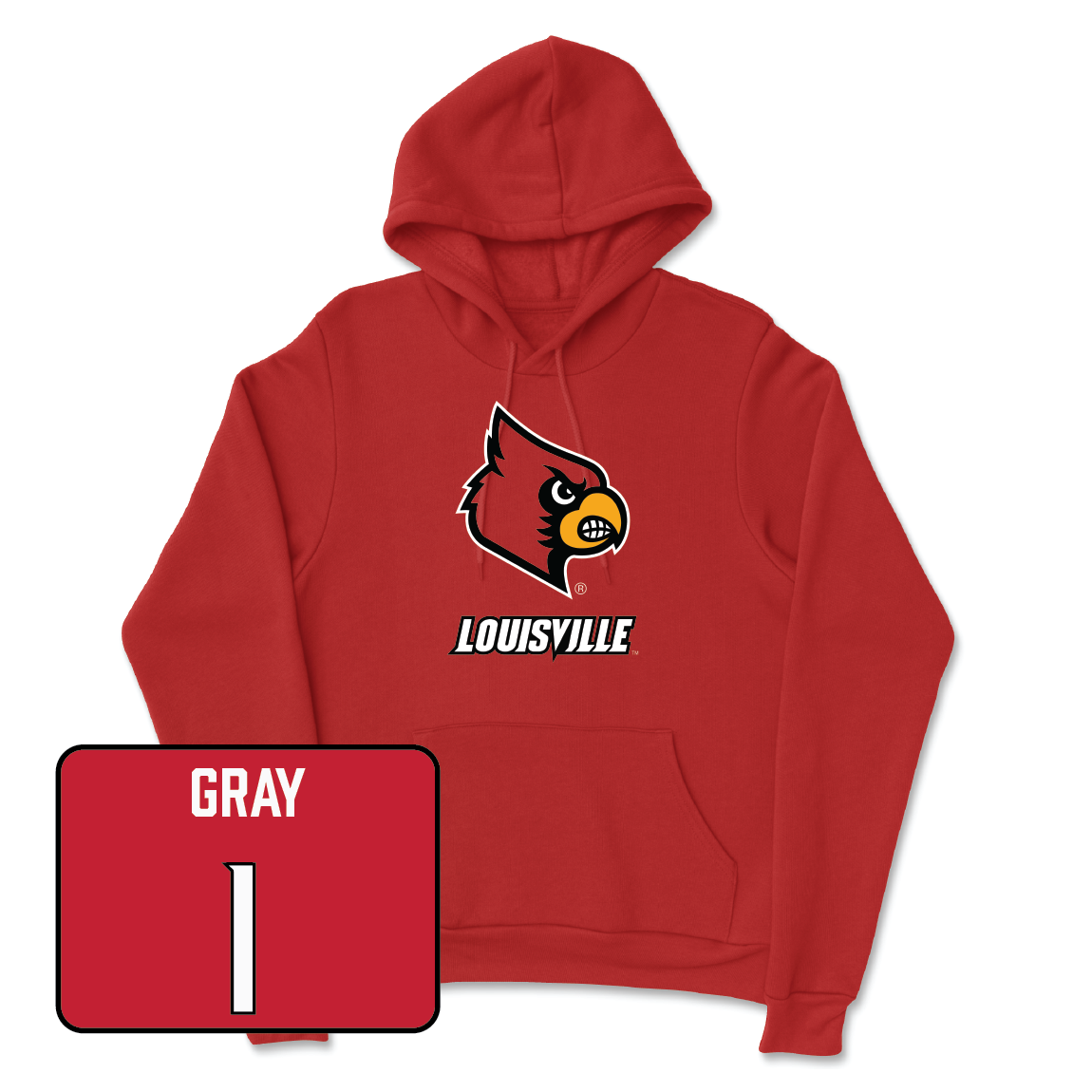 Red Softball Louie Hoodie - Brooke Gray